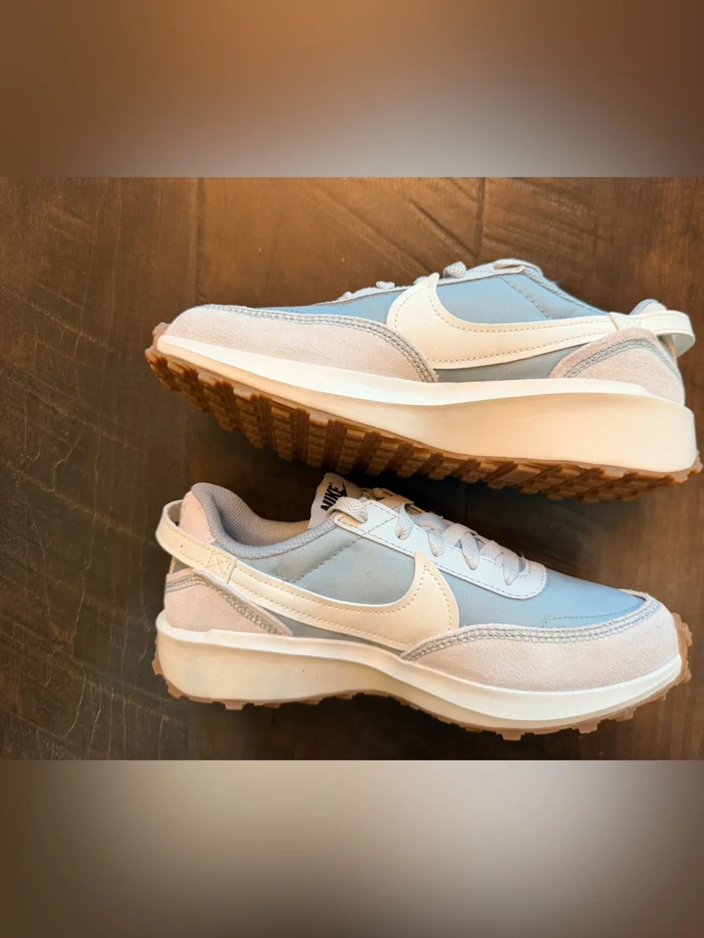 Nike Kids Blue and White Low-Top Sneakers
